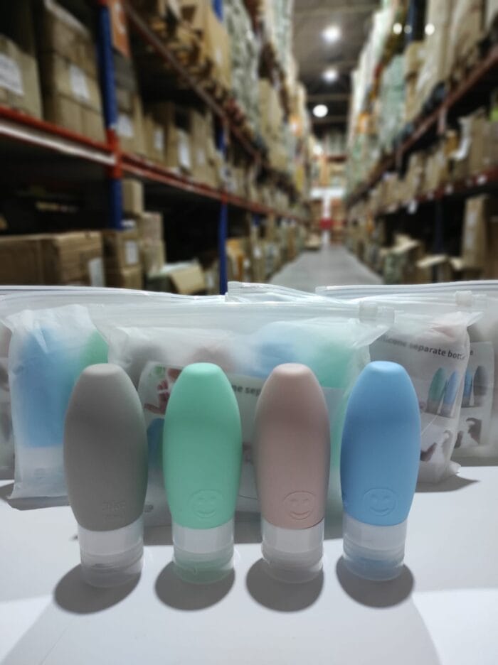 Set de 4 botellas de viaje