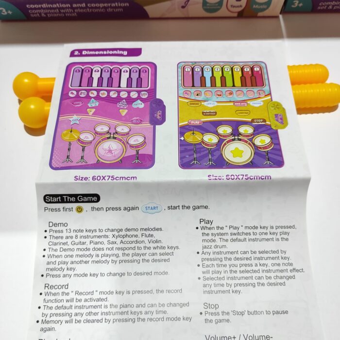 Juego de tapete Musical 2 En 1