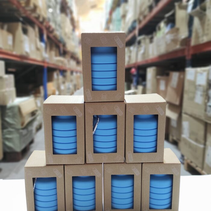 Botella de agua portátil de silicona