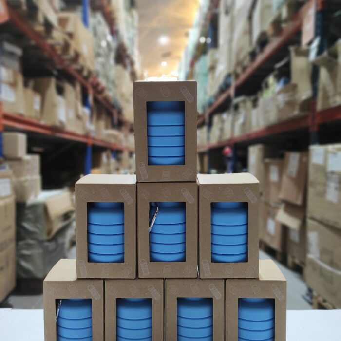 Botella de agua portátil de silicona