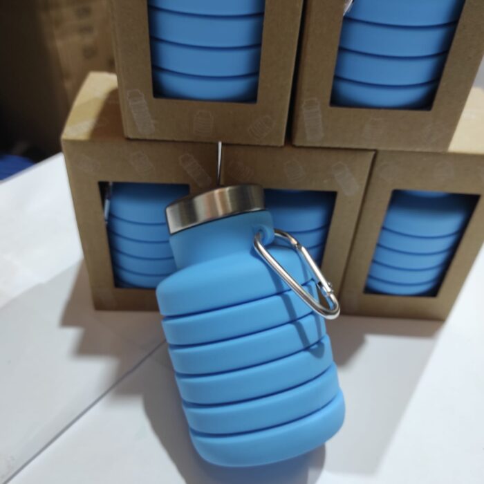 Botella de agua portátil de silicona