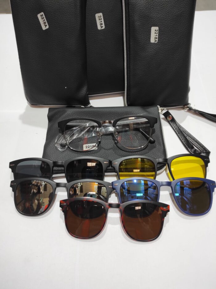 Gafas de sol magnéticas ópticas polarizadas 5 en 1