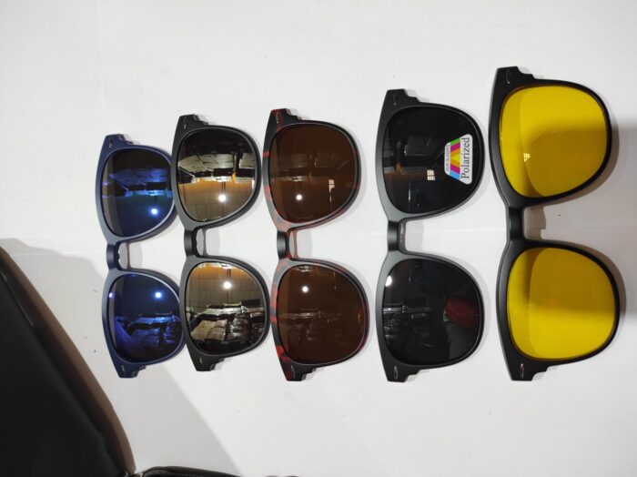 Gafas de sol magnéticas ópticas polarizadas 5 en 1