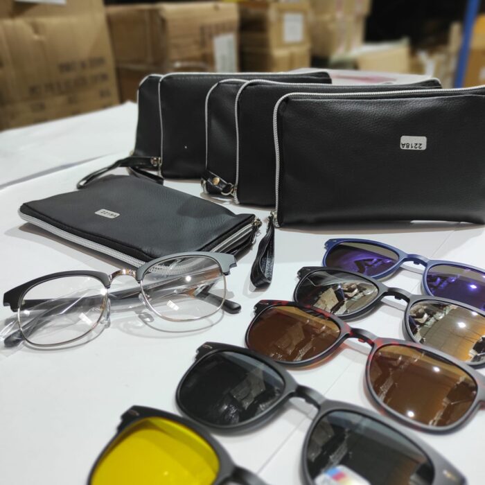 Gafas de sol magnéticas ópticas polarizadas 5 en 1