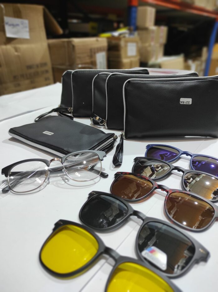 Gafas de sol magnéticas ópticas polarizadas 5 en 1