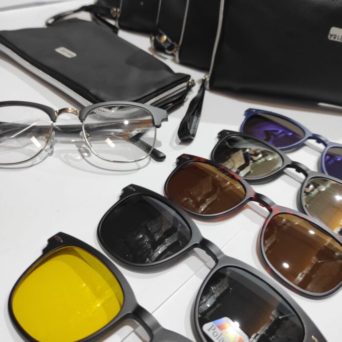 Gafas de sol magnéticas ópticas polarizadas 5 en 1