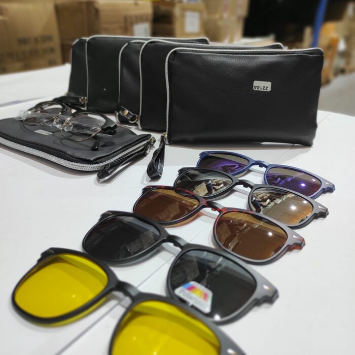 Gafas de sol magnéticas ópticas polarizadas 5 en 1