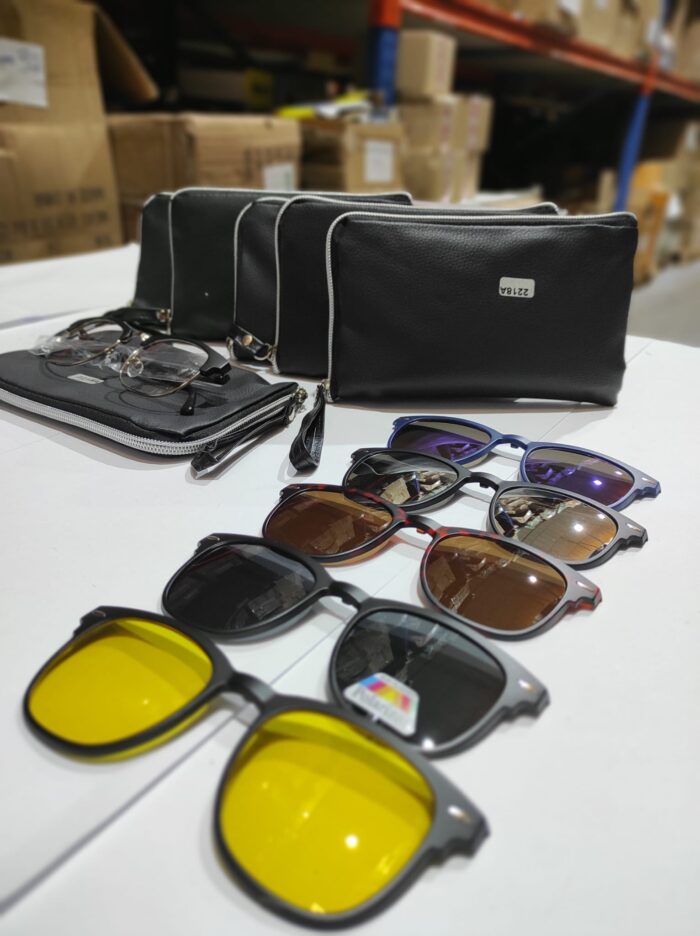 Gafas de sol magnéticas ópticas polarizadas 5 en 1