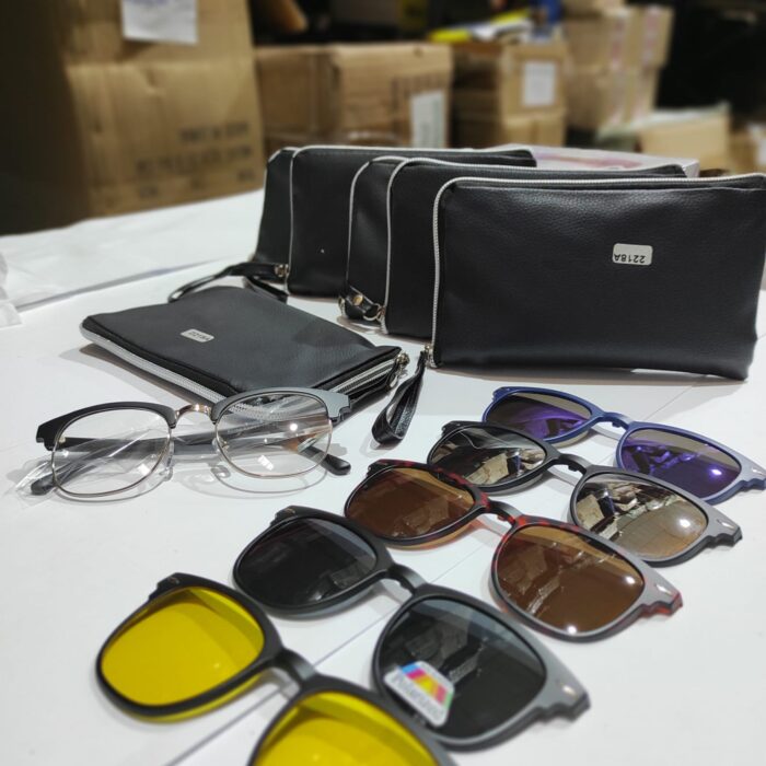 Gafas de sol magnéticas ópticas polarizadas 5 en 1