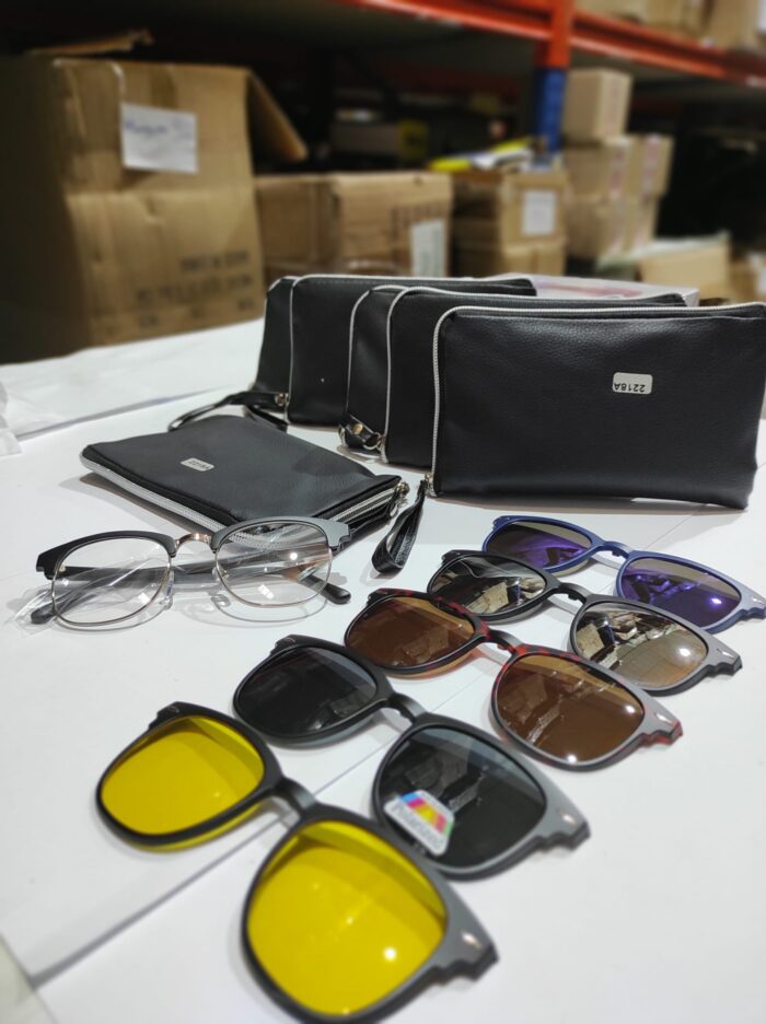 Gafas de sol magnéticas ópticas polarizadas 5 en 1