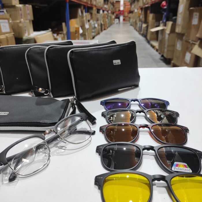 Gafas de sol magnéticas ópticas polarizadas 5 en 1