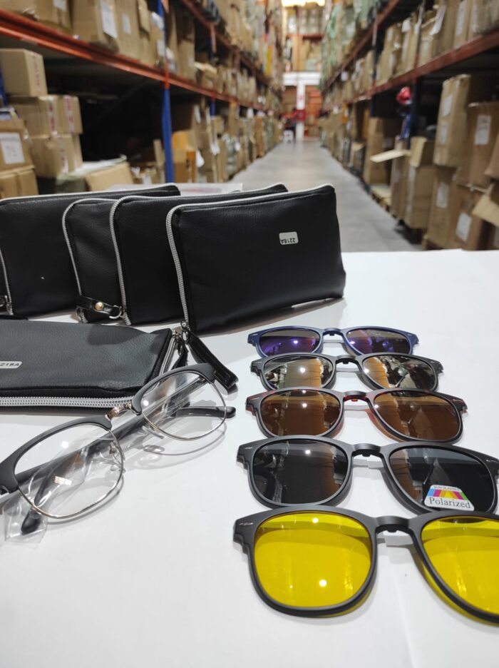 Gafas de sol magnéticas ópticas polarizadas 5 en 1