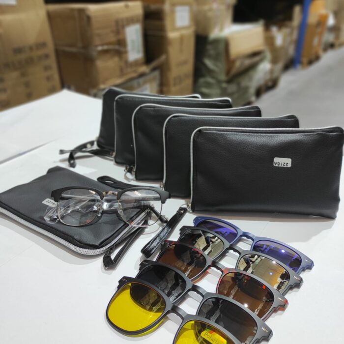 Gafas de sol magnéticas ópticas polarizadas 5 en 1
