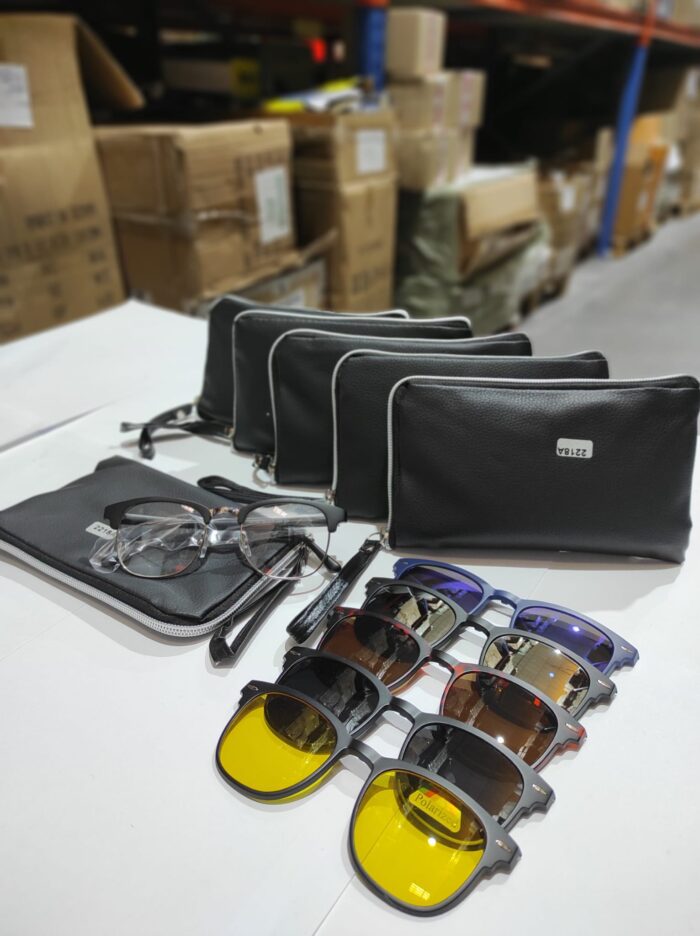 Gafas de sol magnéticas ópticas polarizadas 5 en 1
