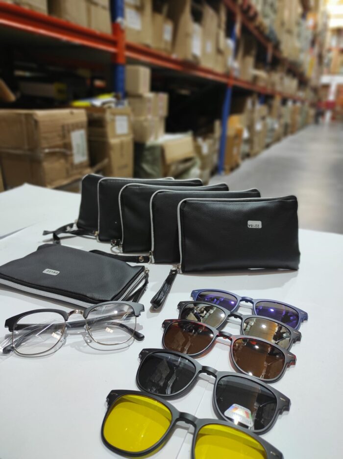 Gafas de sol magnéticas ópticas polarizadas 5 en 1