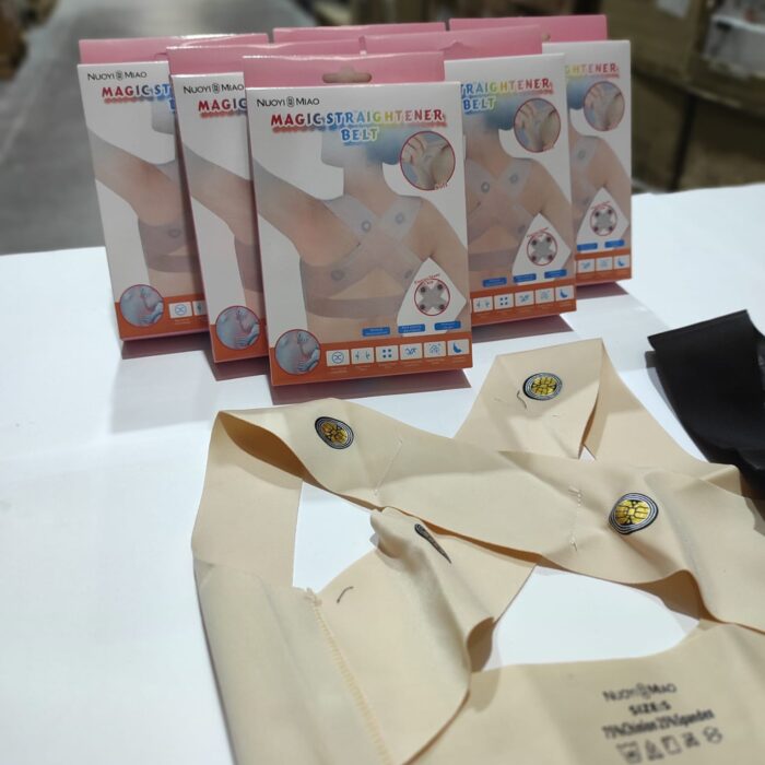 Corrector de postura unisex con chip de piedra energetica