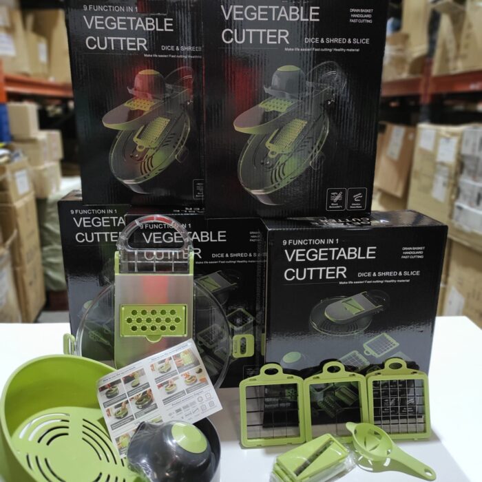 Juego de picador de verduras de mano 9 en 1