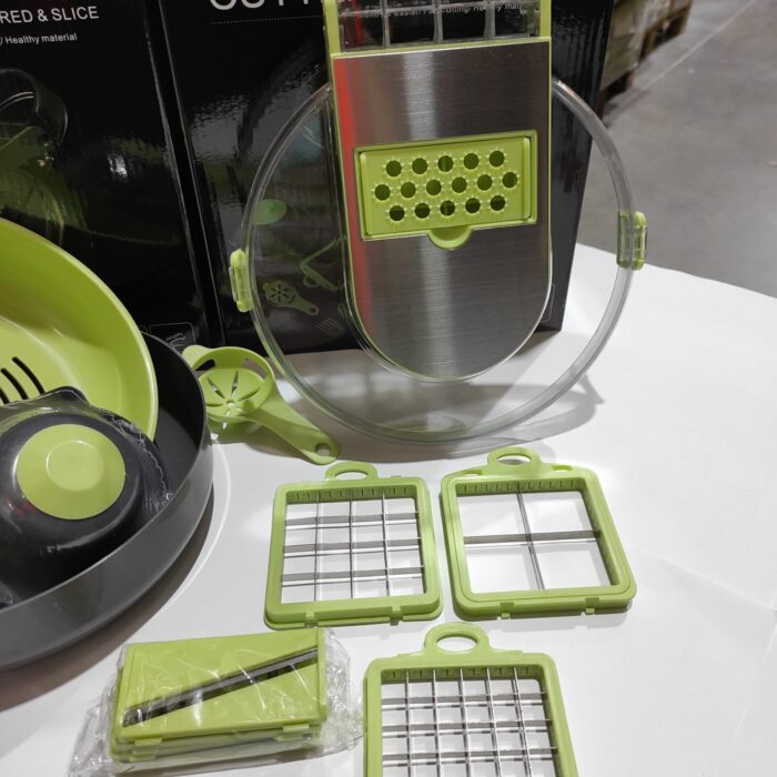 Juego de picador de verduras de mano 9 en 1