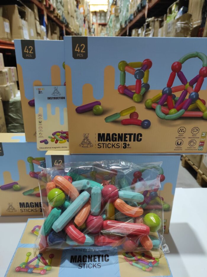Juego de bloques de construcción magnetica 42pcs