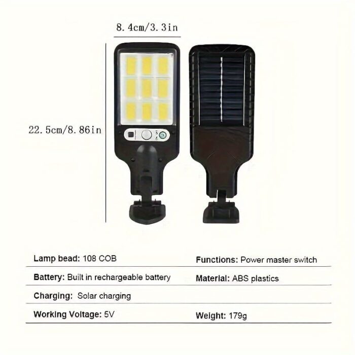 e98ce72b-de54-47e3-bca6-ace68a1efc92.jpg Aplique LED de pared para exteriores con energía solar de 2200 W