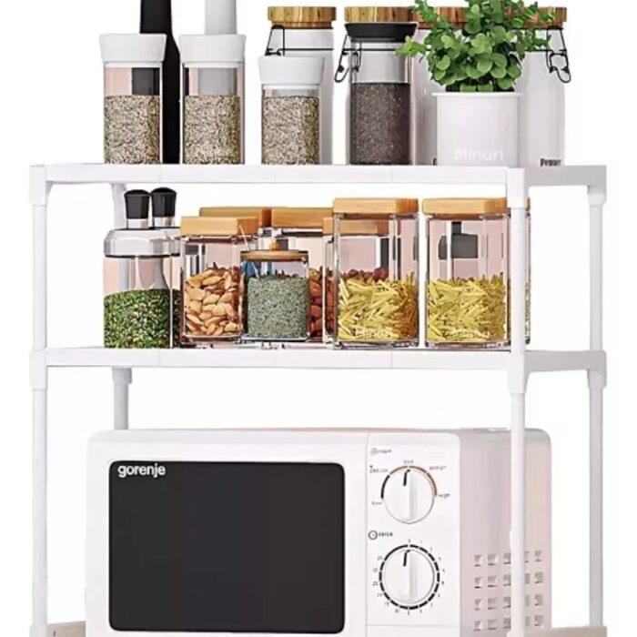Estanteria extensible para microondas