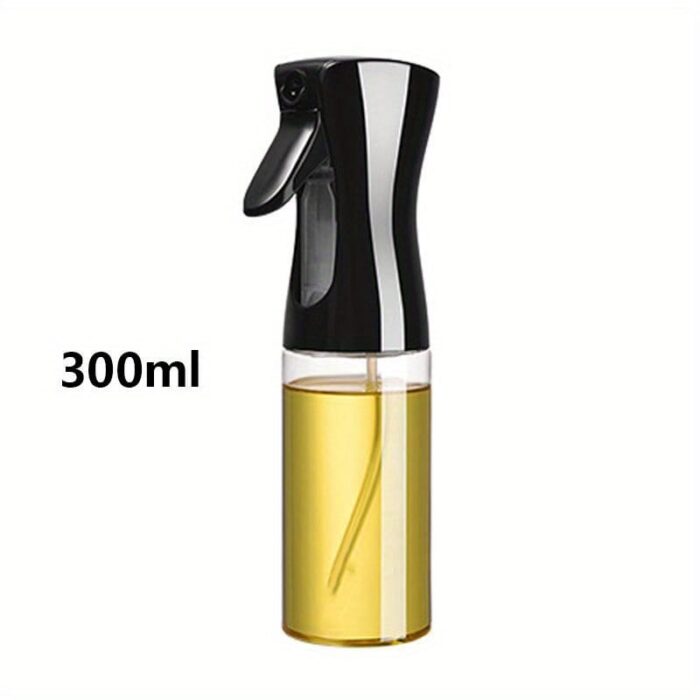 f1fde62312b4429985e954853501787a-goods.jpeg 300ml Multi-Use Oil Spray Bottle - Transparent PET with Black Trigger Nozzle, Ideal for Cooking, BBQ & Baking - Easy-Level Indicator, Outdoor Safe, Oil Sprayer Bottle for Cooking