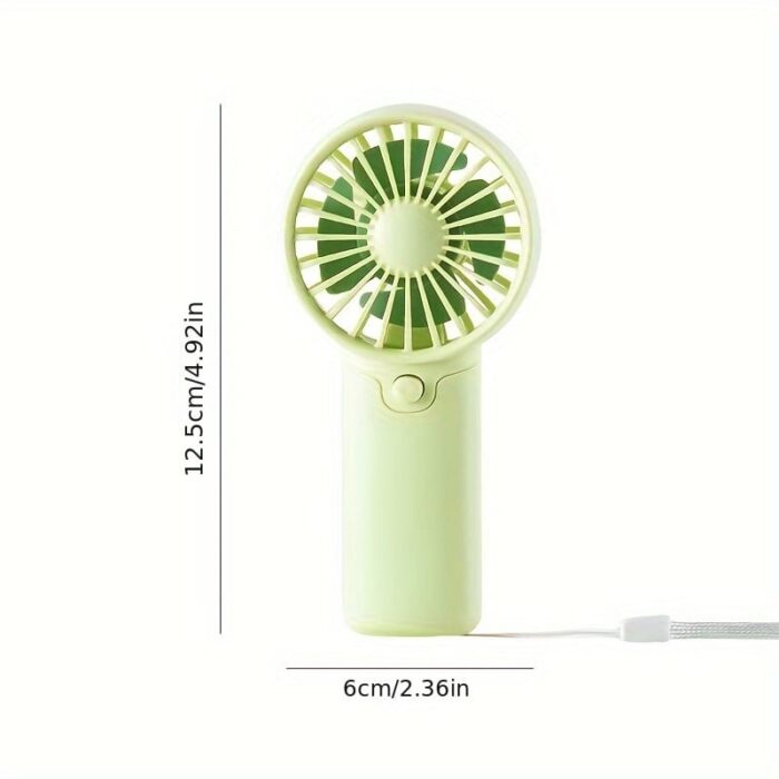 f268b7bc-d326-11ee-9185-0a580a682aa7.jpg Battery Operated Mini Portable Fan, Lightweight Handheld Fan - Ideal for Office, Outdoor, Traveling and Camping - Stay Cool Anytime, Anywhere! (Requires AAA batteries, not included)