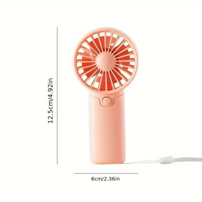 f7131f82-d326-11ee-8ea8-0a580a682aa7.jpg Battery Operated Mini Portable Fan, Lightweight Handheld Fan - Ideal for Office, Outdoor, Traveling and Camping - Stay Cool Anytime, Anywhere! (Requires AAA batteries, not included)