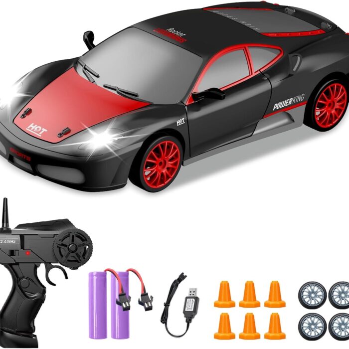 Coche teledirigido drift 1:24 FERRARI NEGRO
